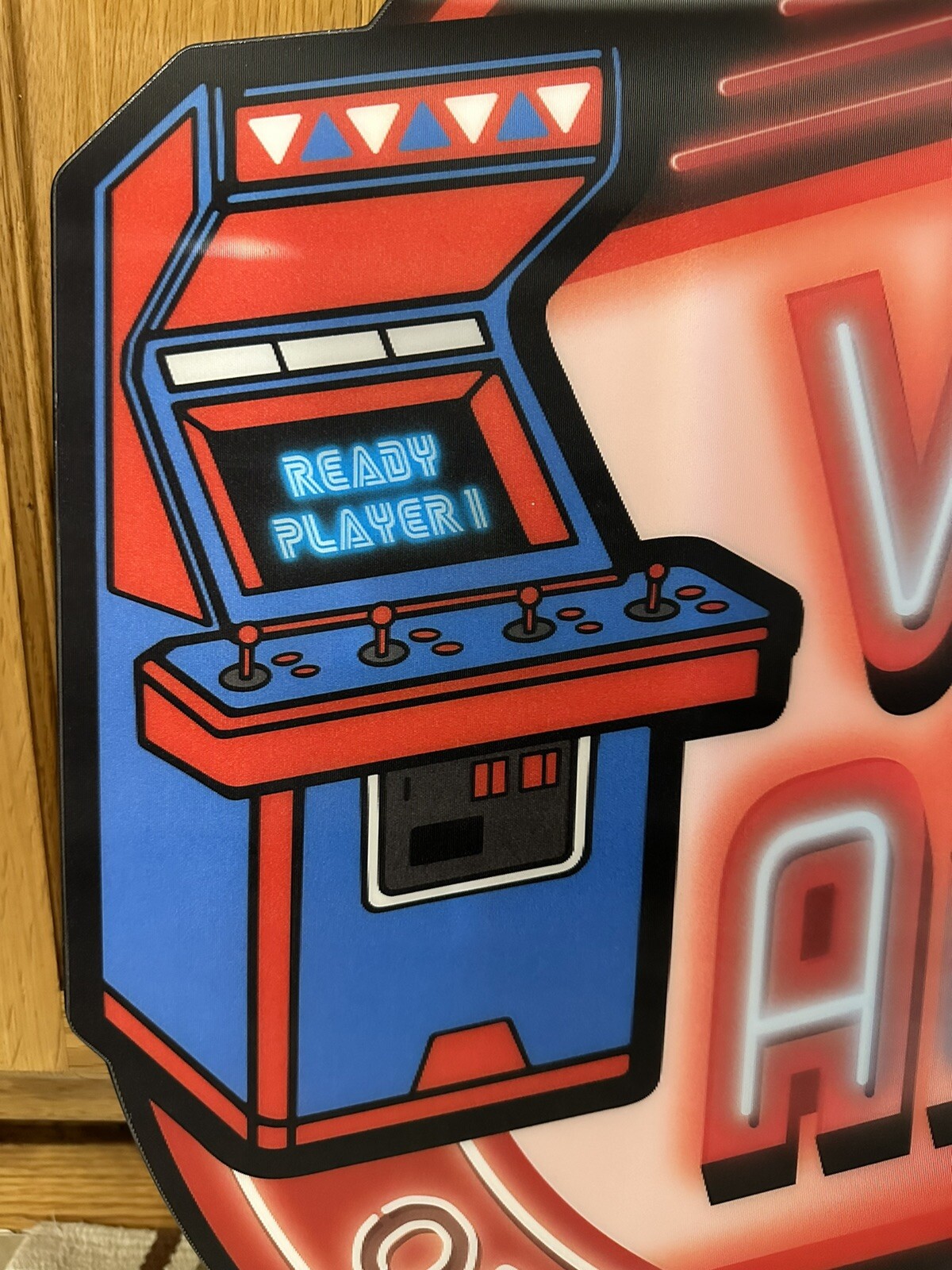 Video Arcade Game Room Sign Pinball Bar Vintage Style Wall Decor