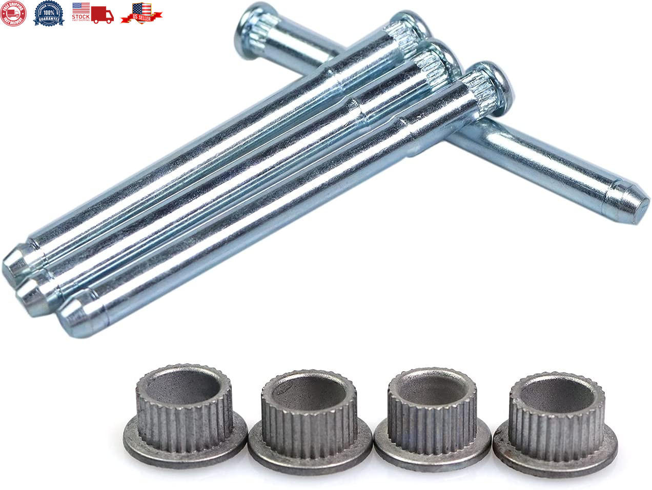 Door Hinge Pin and Bushing Repair Kits Compatible with 1988 – 2002 Ch