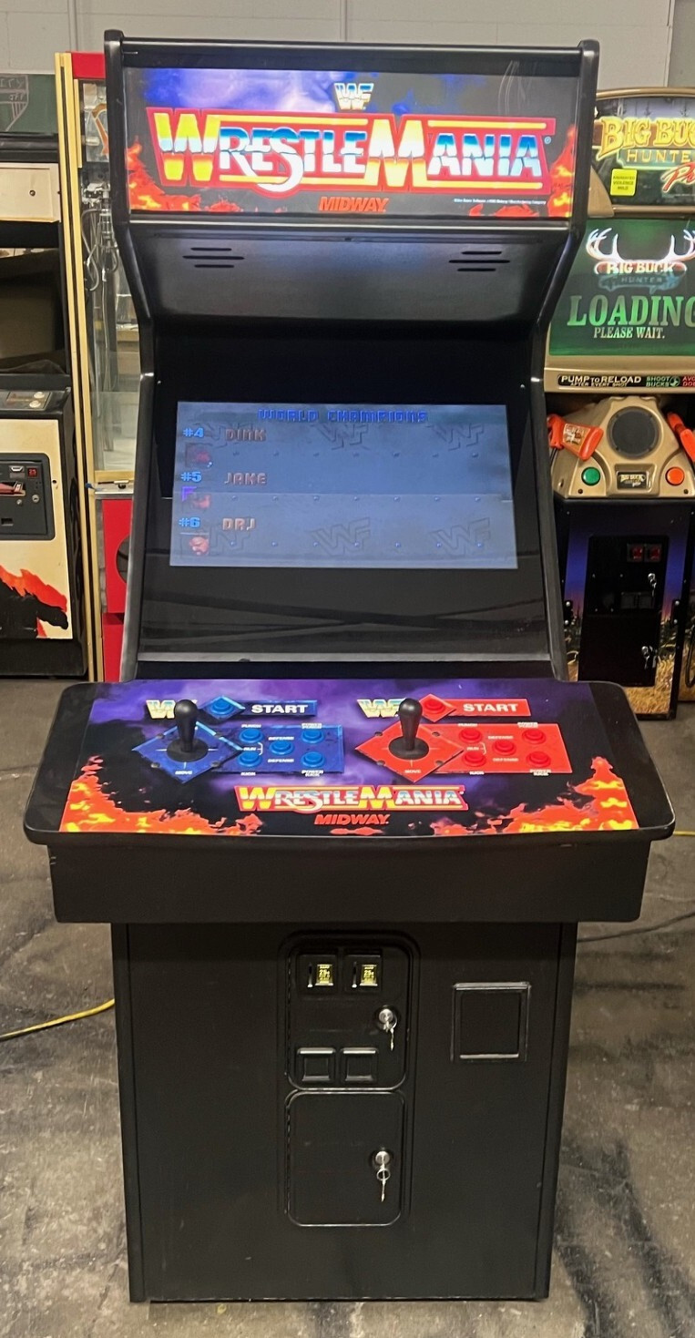 WRESTLEMANIA ARCADE MACHINE by MIDWAY 1995 (Excellent Condition)