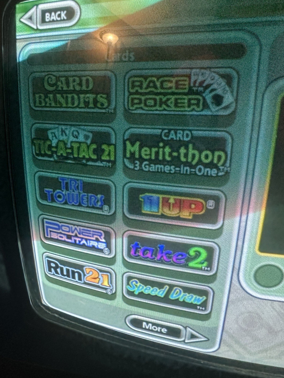 Megatouch Touchscreen Countertop Arcade Gaming Updated Jade Edition