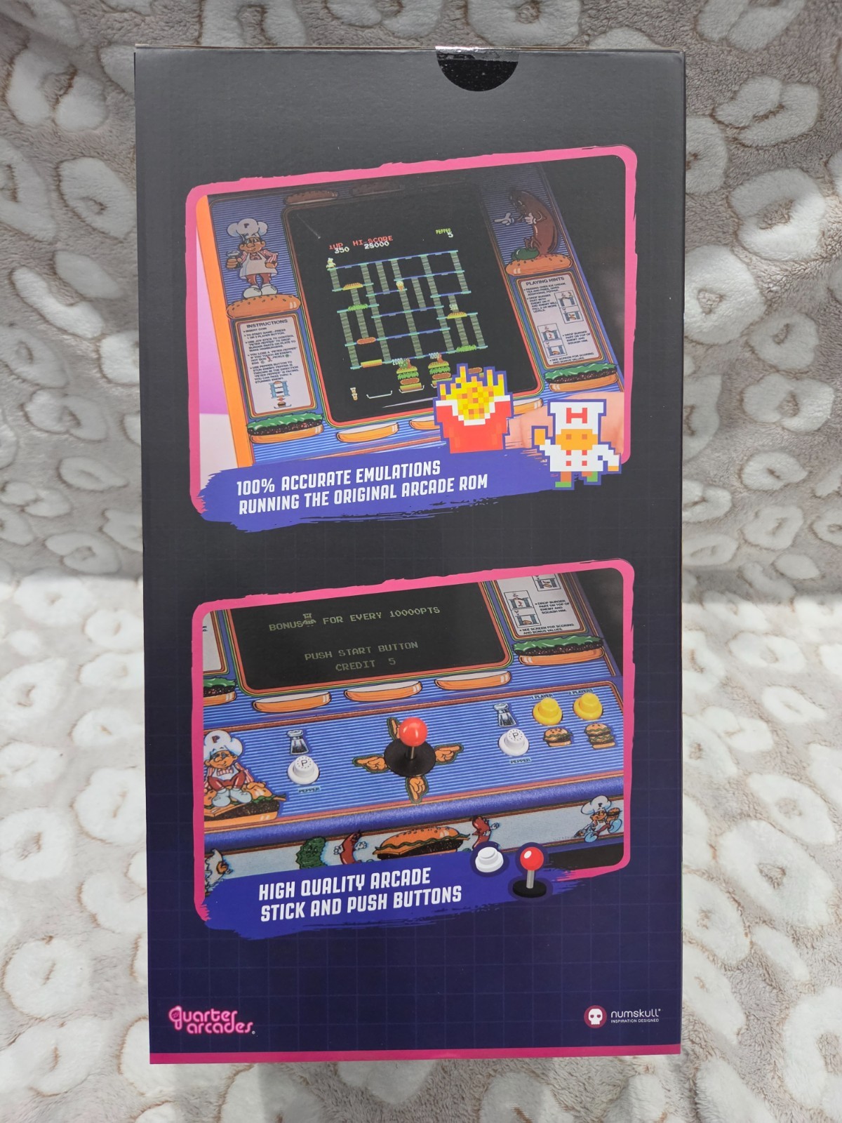 BurgerTime Quarter Arcades 🍔 Numskull 1/4 Scale Mini Replica Arcade Game 🕹 NIB