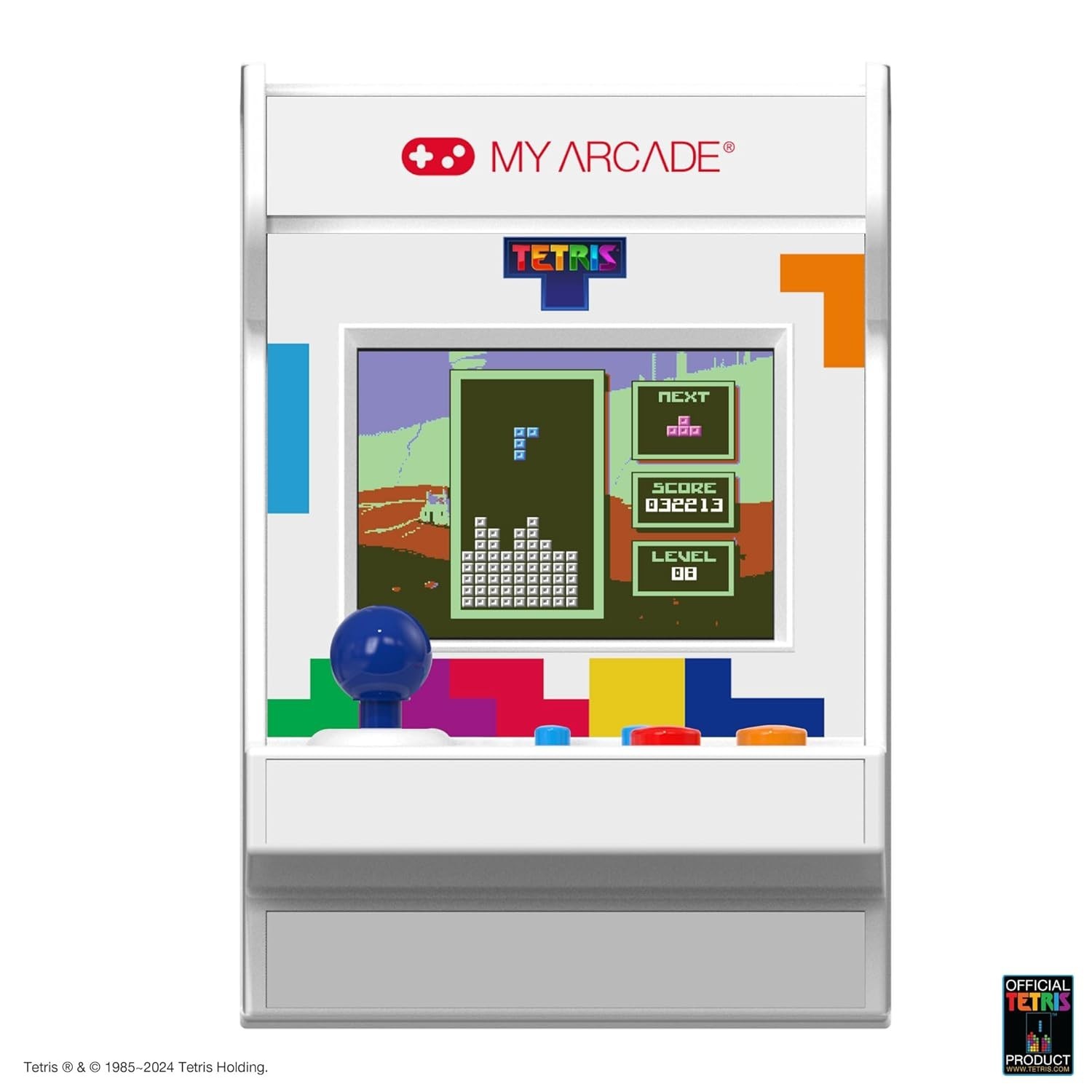 Tetris Pico Player: Ultimate 3.7” Arcade for Gaming on the Go, for All Ages