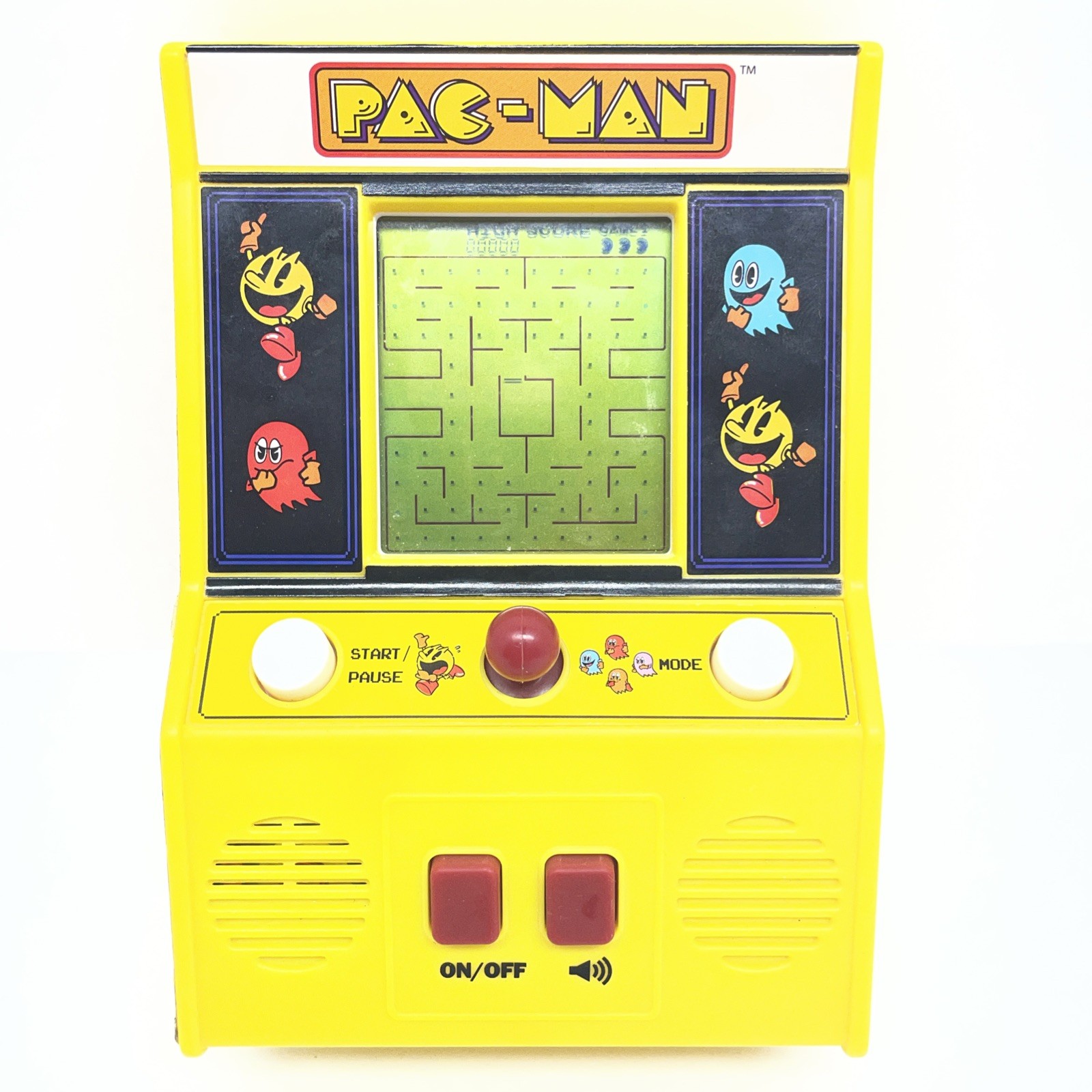 Pac-Man Mini Arcade Game 6″ Handheld Machine Portable Battery Operated Tested!