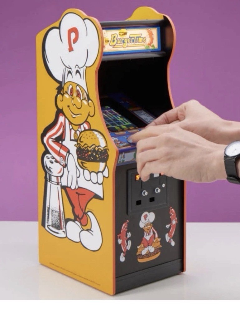 Official Data East BurgerTime 1/4 Size Arcade Cabinet NEW!