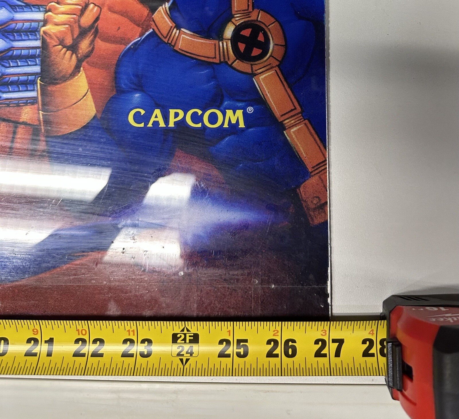 Capcom Arcade Video Game Original “X-Men” Marquee