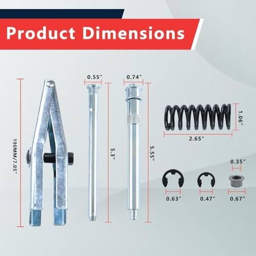 Door Hinge Pin and Bushing Kits for Door Hinge Repair with Door Spring Tool