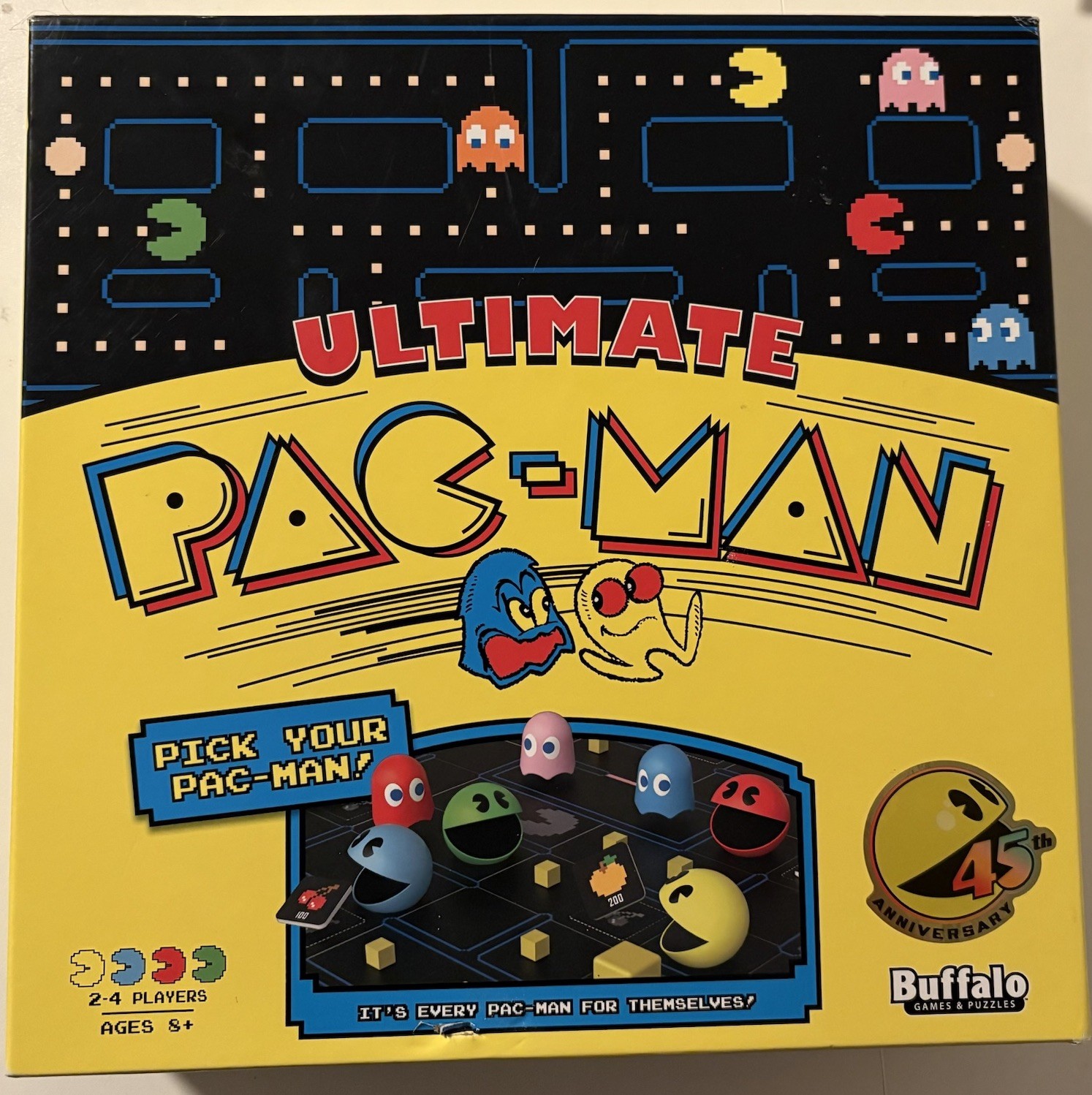 Buffalo Games Ultimate PAC-MAN Board Game 45th Anniversary Complete Tested