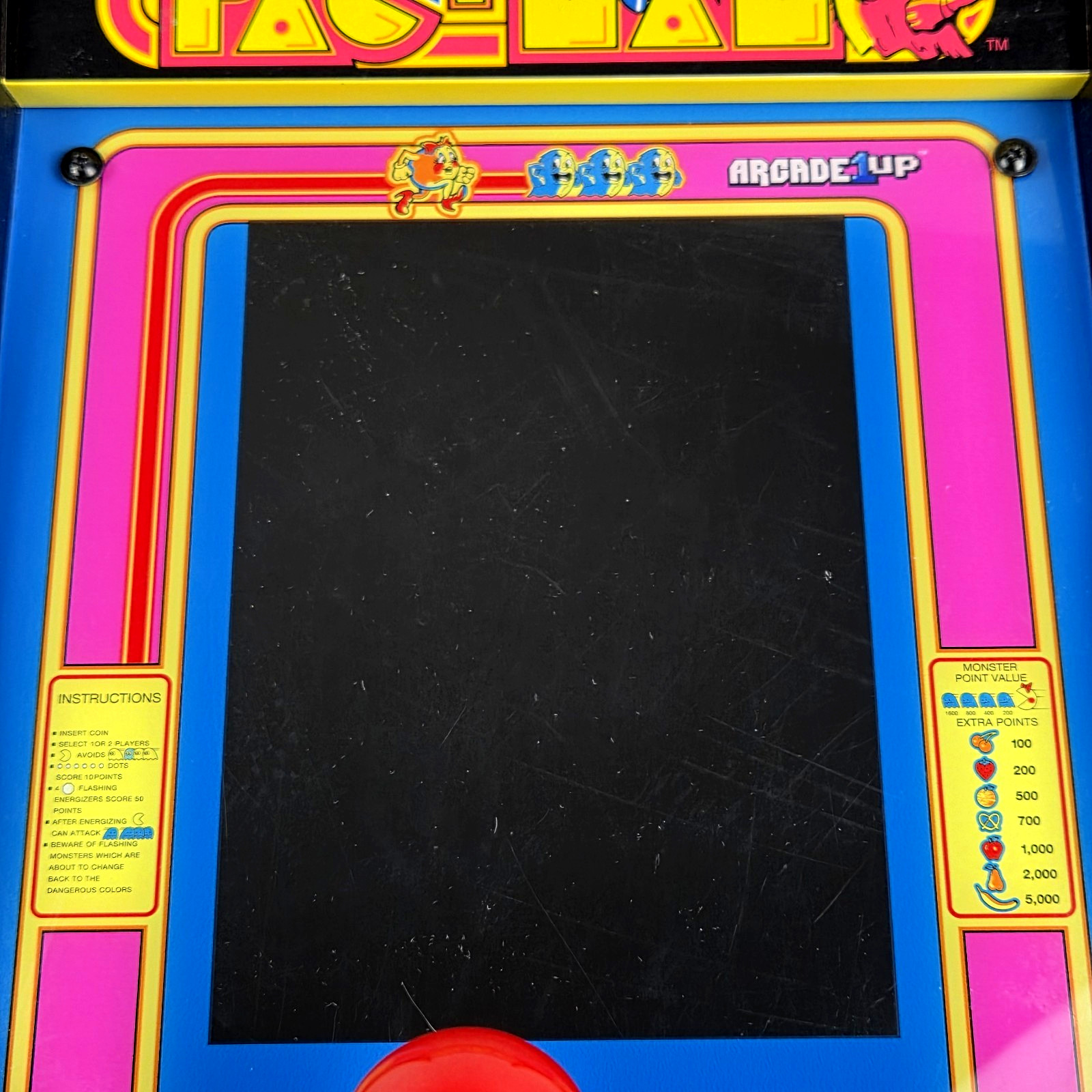 Arcade 1 Up Ms Pacman Dig Dug II Galaga Pacman Plus 8261 Countercade 4 in 1