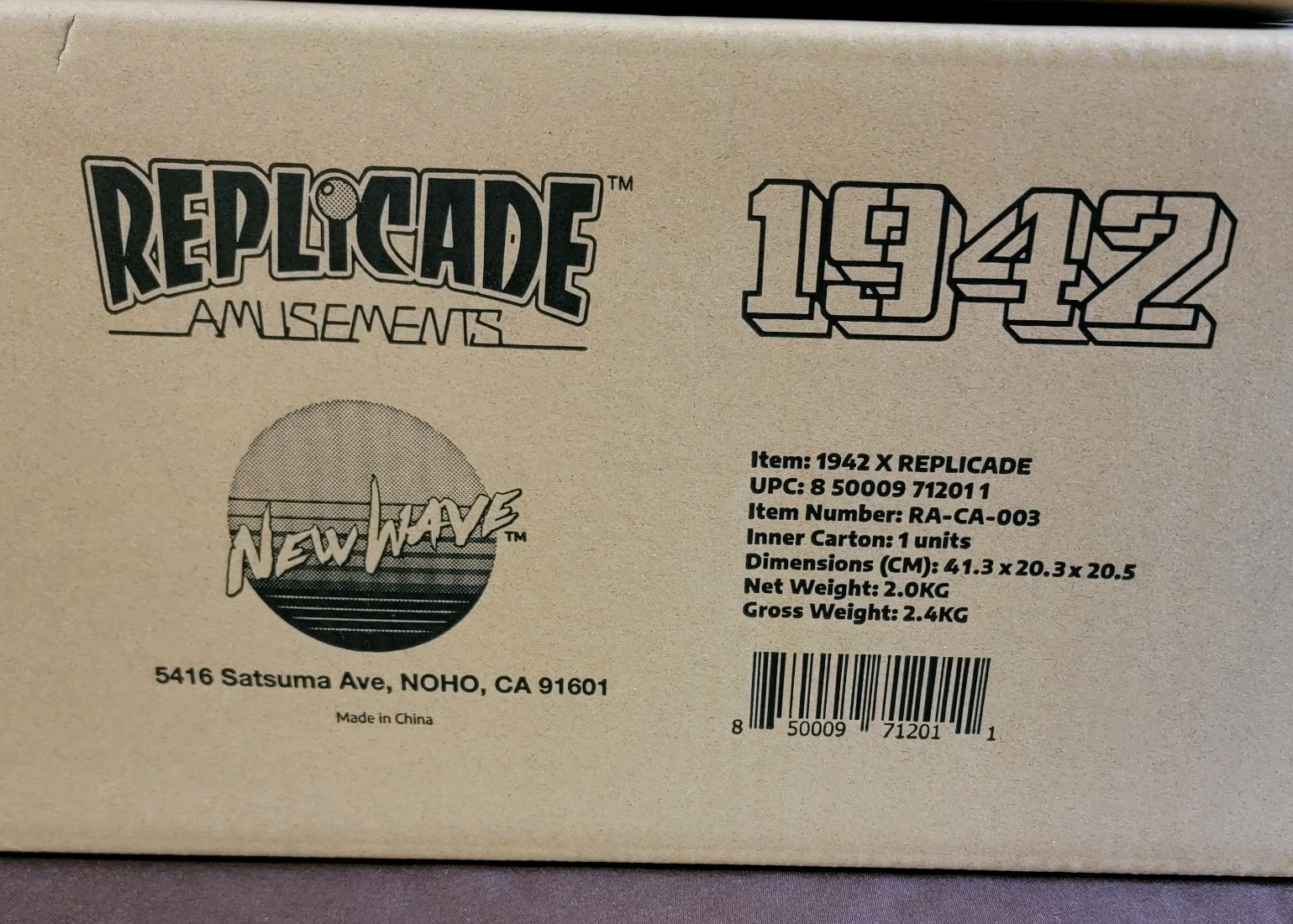 New Wave Toys 1942 Replicade Mini Arcade Bundle W/ Change Machine,Dually UV Pad