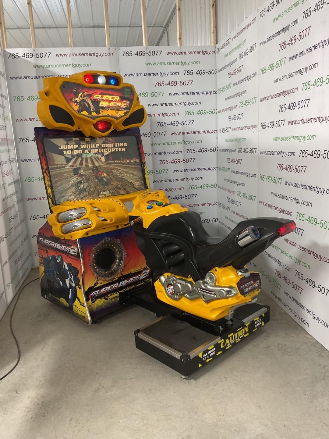 Super Bikes 2 by Raw Thrills COIN-OP Sit-Down Driving Arcade Video Game