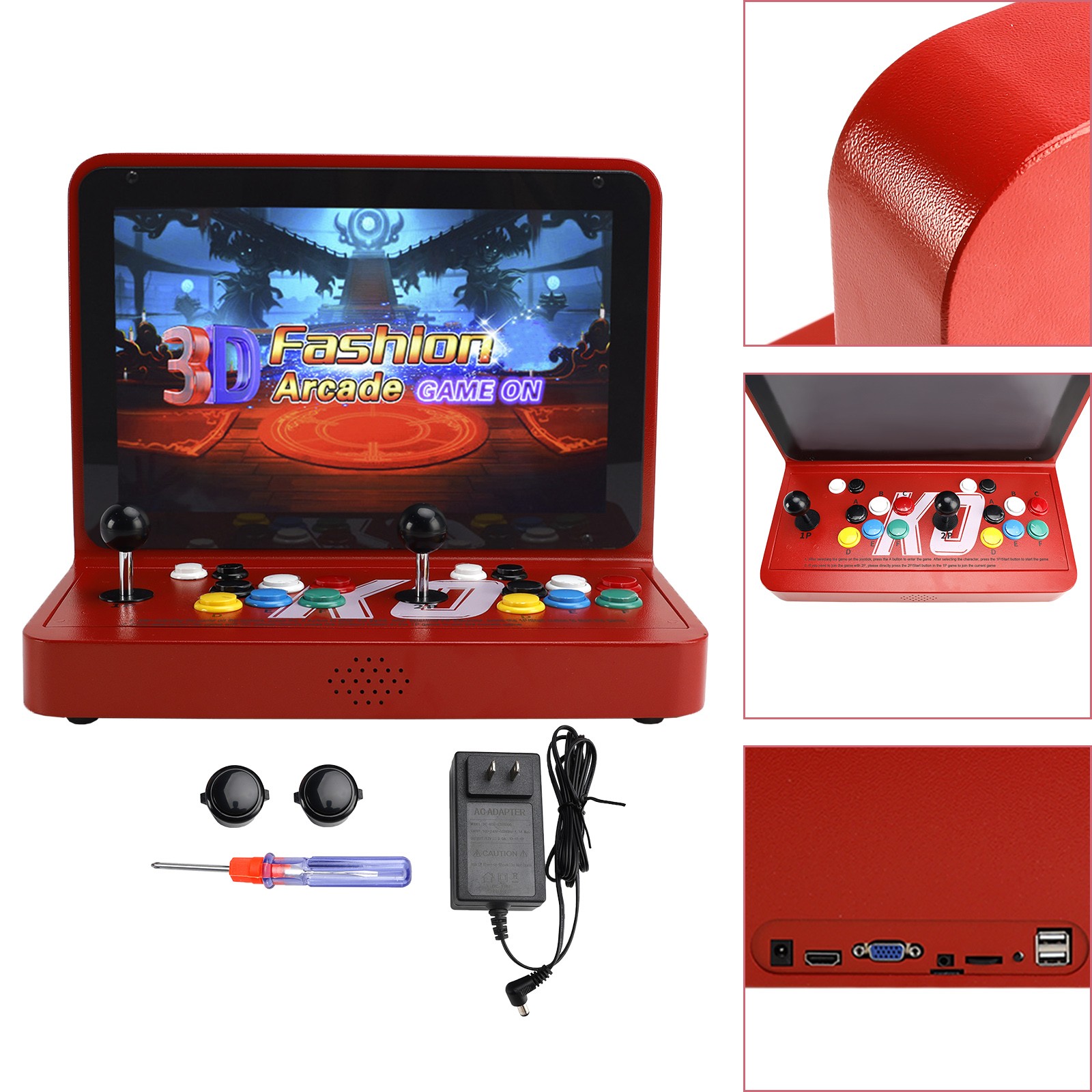 17-inch 23000 Games in 1 Box Arcade Game Console Fit PC 2-4 Players Online Game