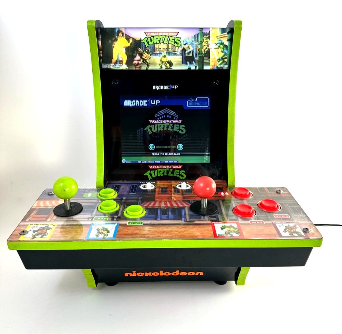 Arcade1Up TMNT CounterCade Arcade Machine 2 Player Retro Tested Working