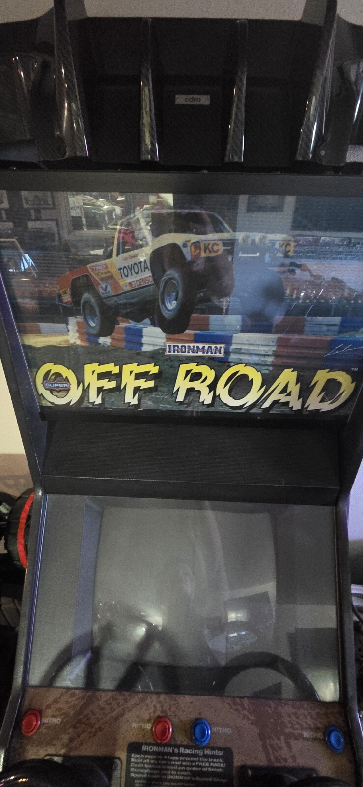 Off Road 2 Player Arcade Stand Up Driving Racing Video Game – Ironman