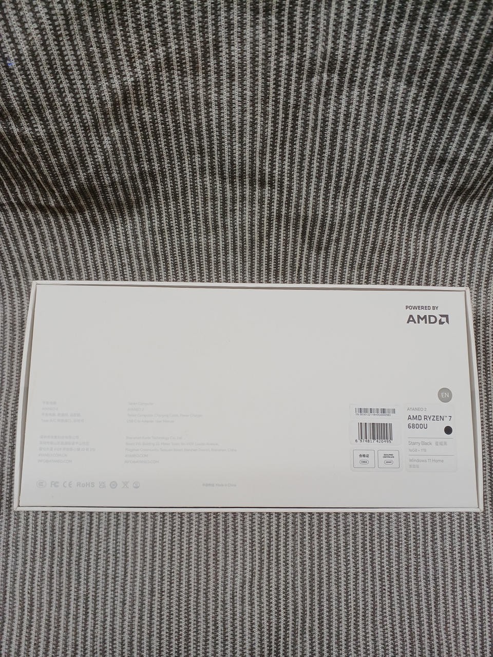 AYANEO 2 Handheld Gaming PC AMD Ryzen 7 6800U 16GB 1TB Starry Black Win 11 JP
