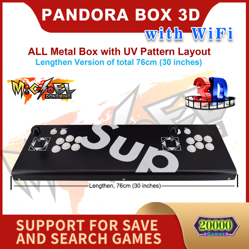 Retro Video Game 20000 Games Arcade Console HD Metal lengthen Pandora’s Box 3D