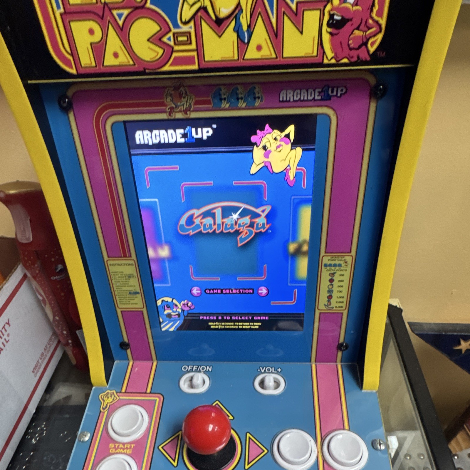 Arcade1Up Ms. Pac-Man Countertop Tabletop Video Arcade Machine (Reproduction)