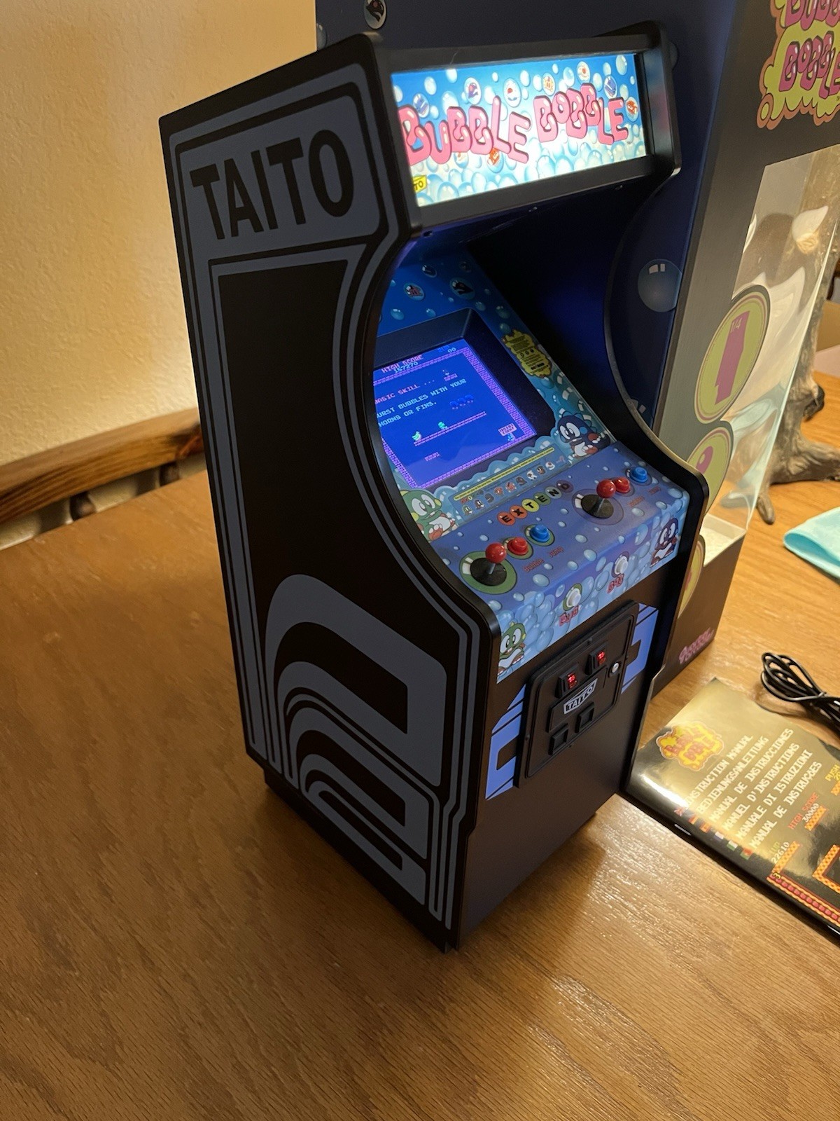 Numskull Quarter Arcades – Bubble Bobble Mini Arcade – 1/4 Scale Original ROM