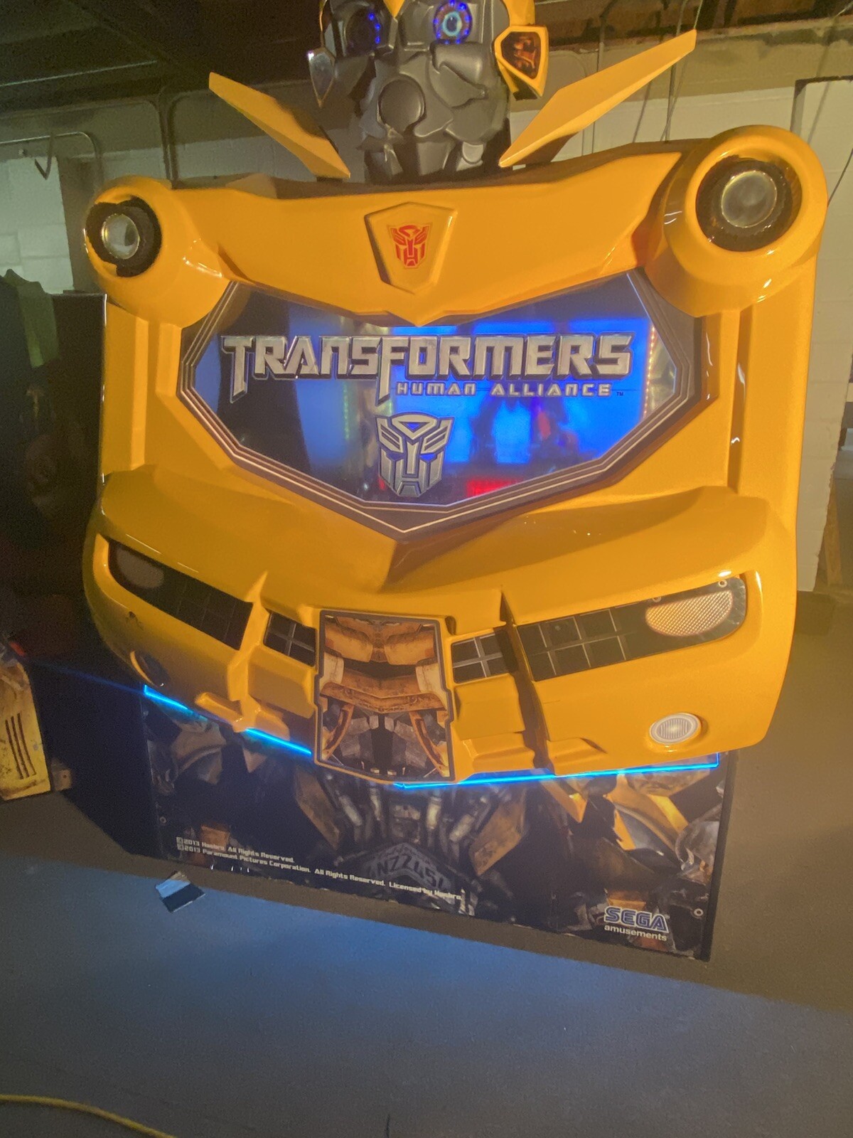 Transformers Human Alliance Arcade Game and Donor Parts Game
