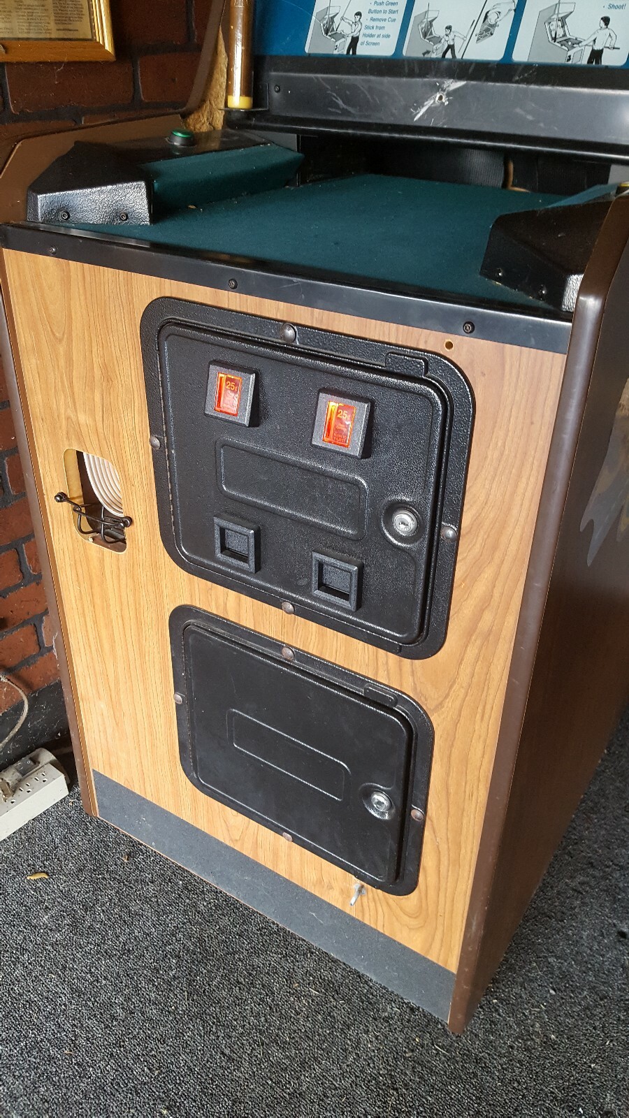Slick Shot Arcade By Grand Products, original coin op video game, complete