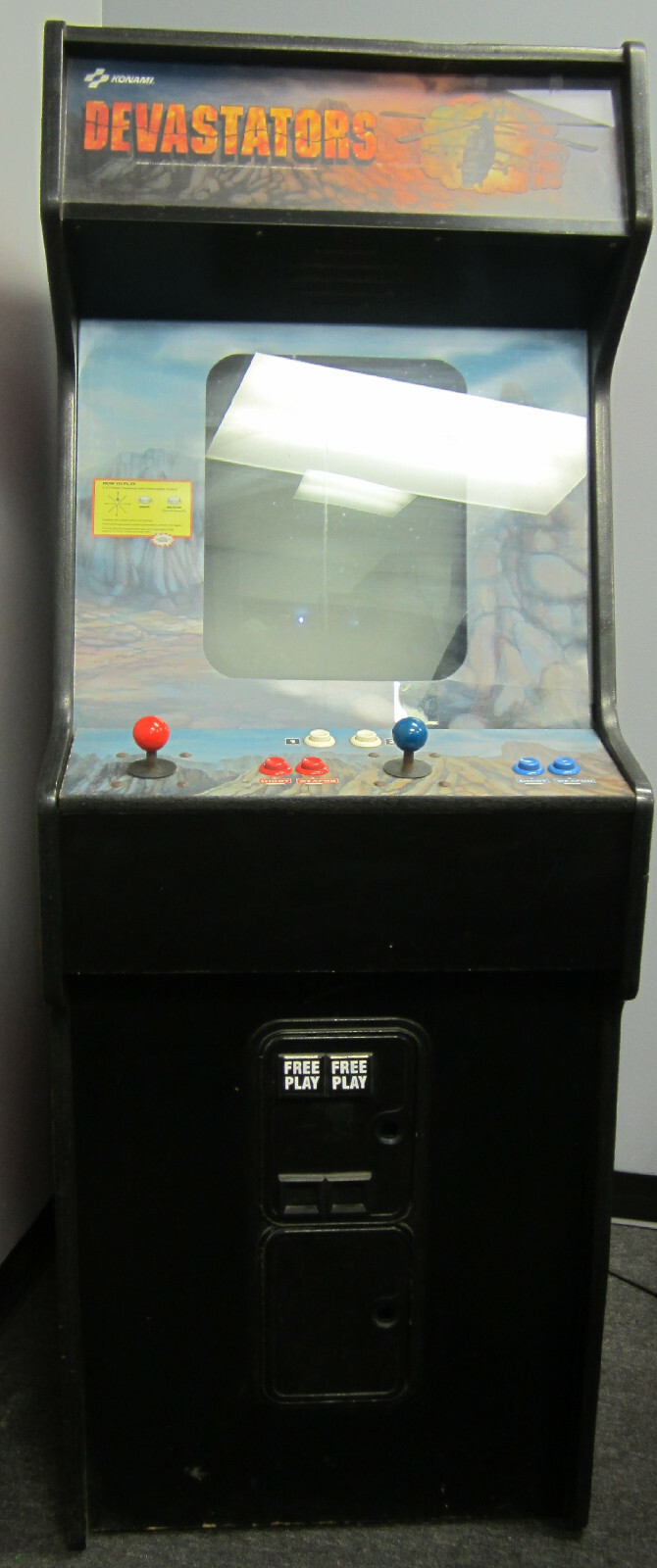 DEVASTATORS ARCADE MACHINE by KONAMI 1988 (Excellent Condition) *RARE*