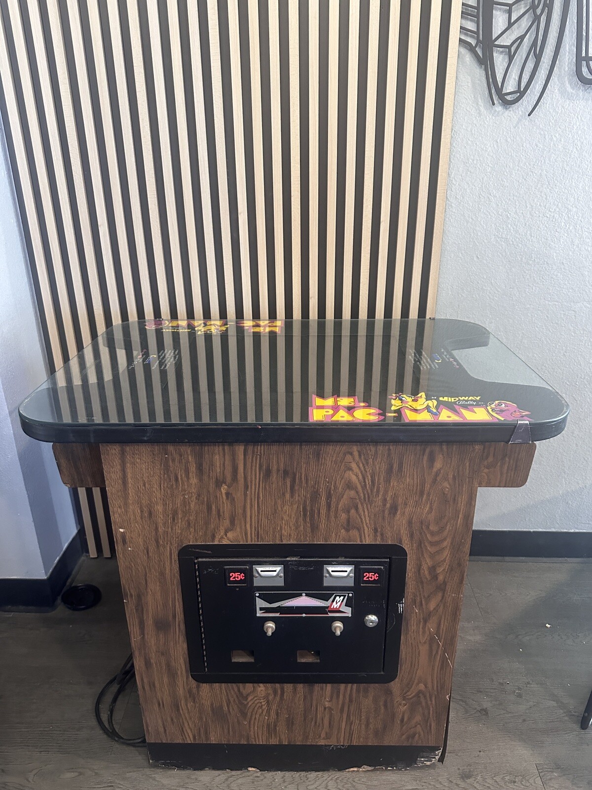 PAC-MAN or Mrs. Restored Original Cocktail Table Video Arcade Game with Warranty