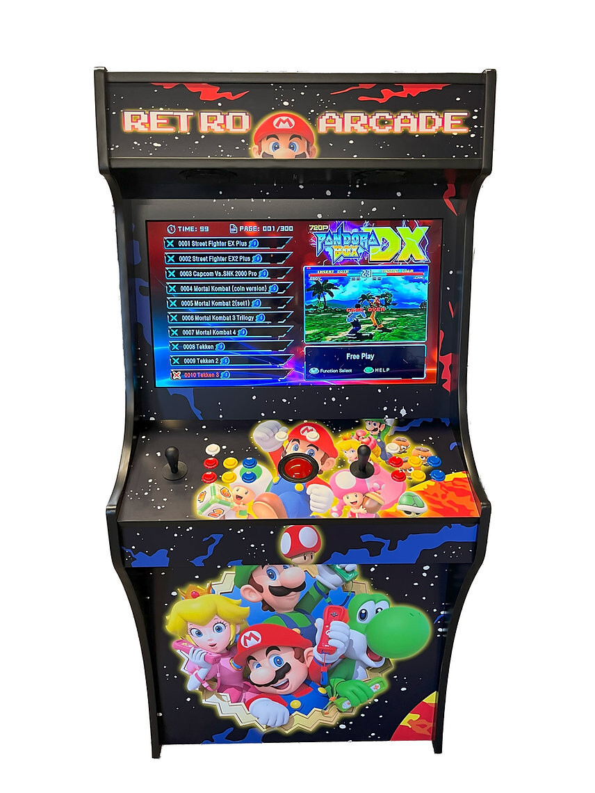 Two Player Upright Arcade With 10000 Games and Trackball