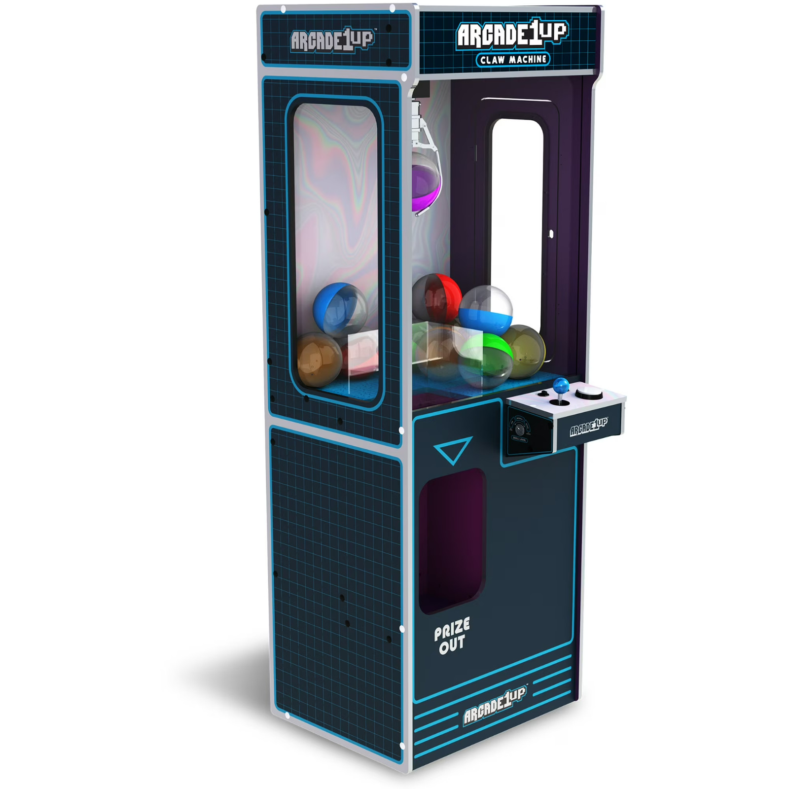 New Arcade1Up Full-Size Claw Machine 12 Capsules Light-Up Toys Games Arcade Fun