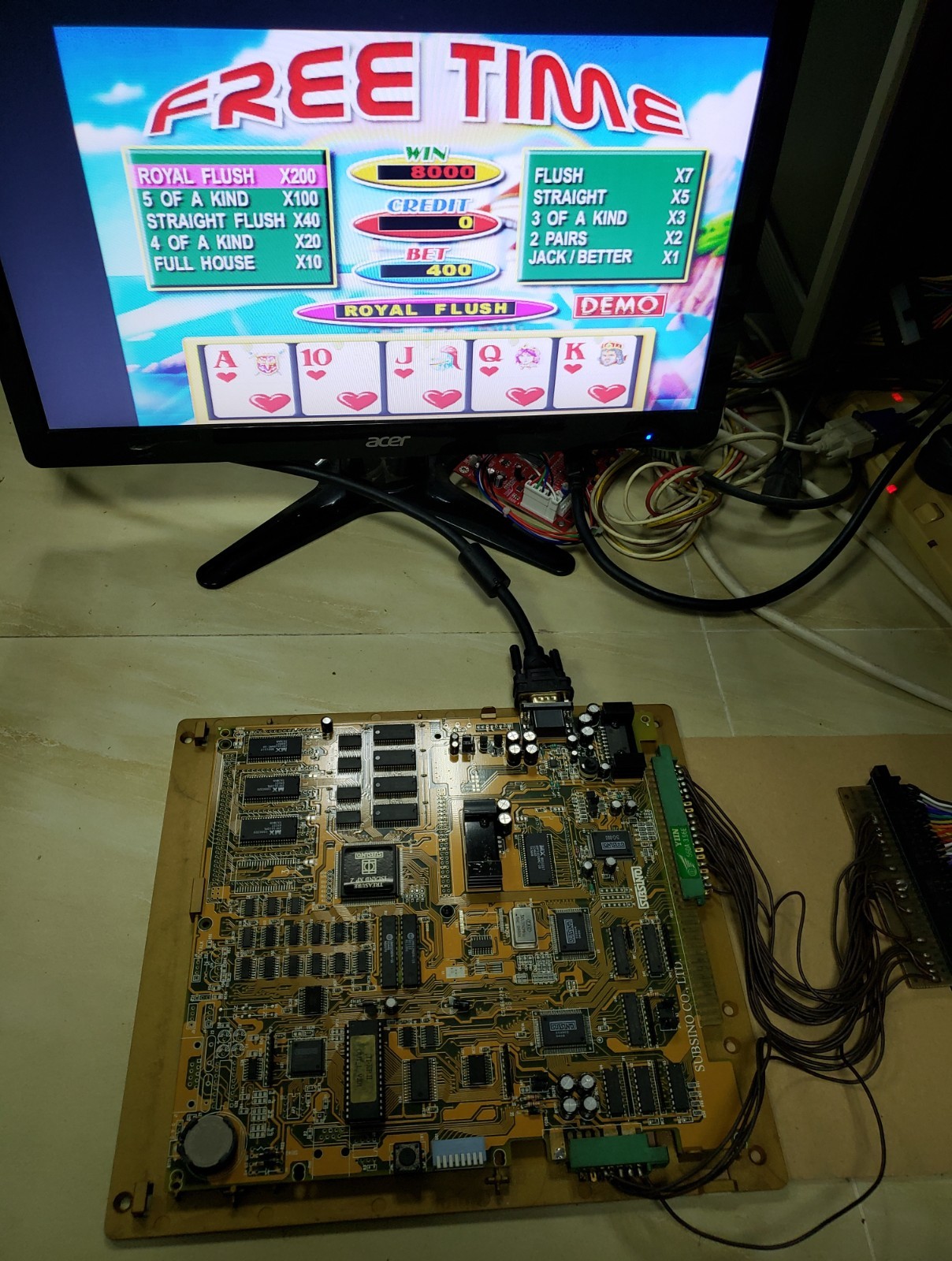 Treasure Island XP2 Slot Game PCB Subsino Board Arcade Video Game
