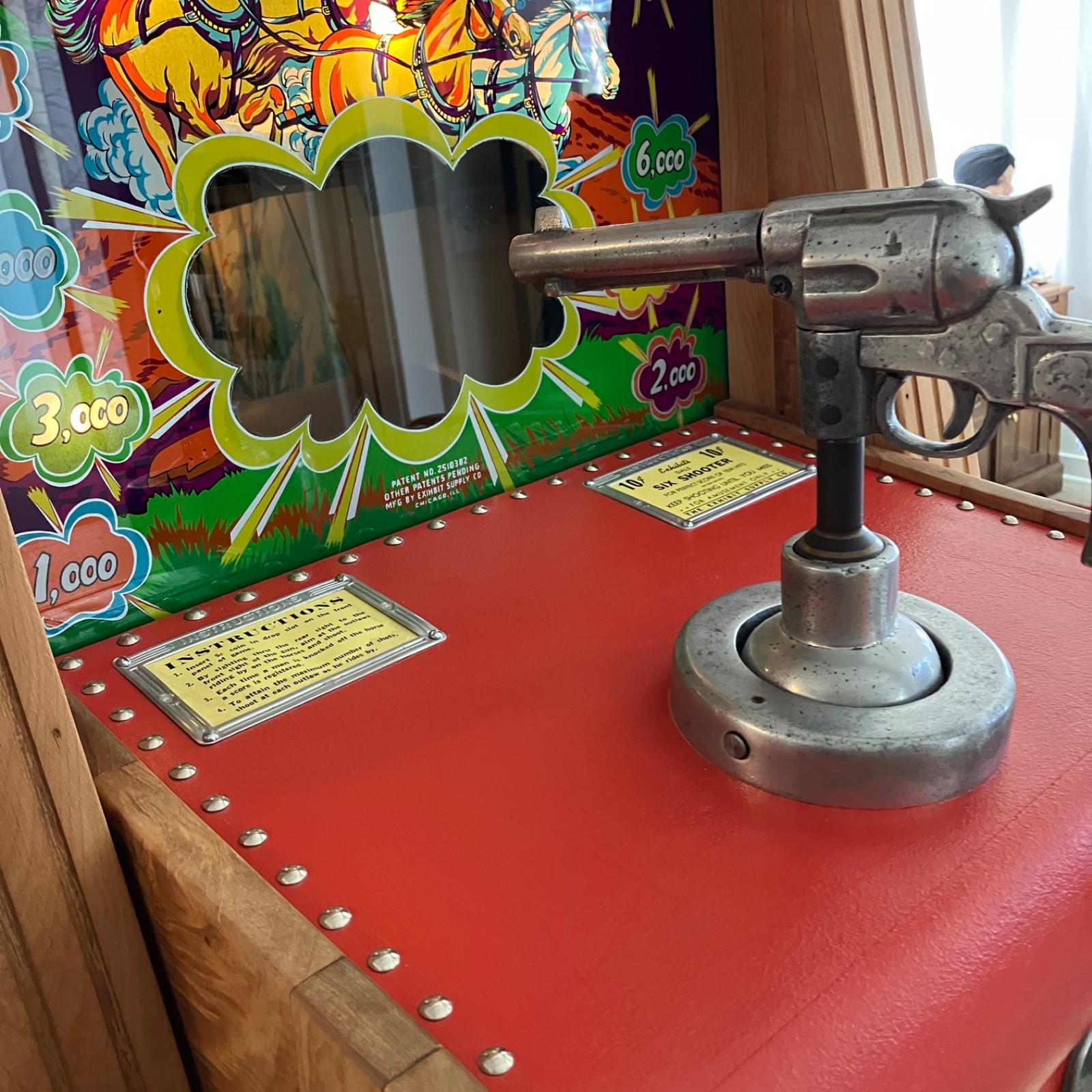 Dale Six Shooter Vintage Arcade Shooting Game made by Exhibit Supply RESTORED