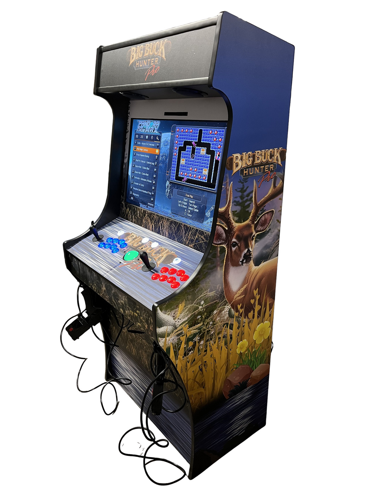 Two Player 32″ Buck Hunter Arcade With Trackball and Dual Light Guns