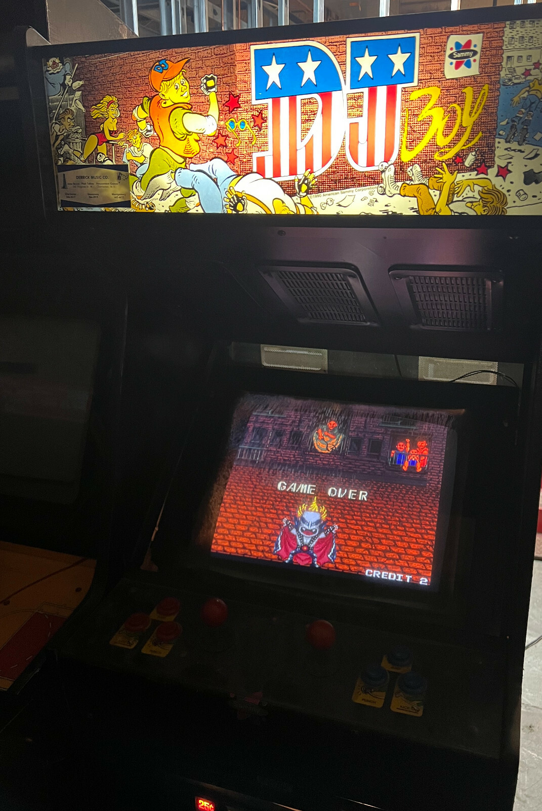 DJ BOY ARCADE MACHINE by KANEKO 1989 (Excellent Condition) *RARE*