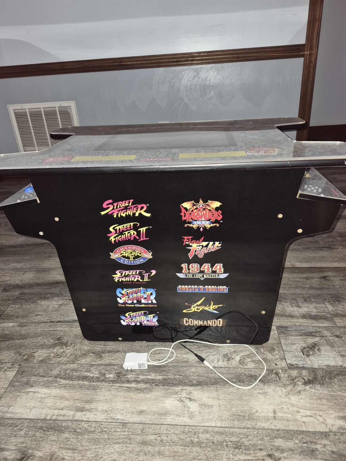 Street Fighter Arcade 1up Head To Head Cocktail Table Video Game Cabinet