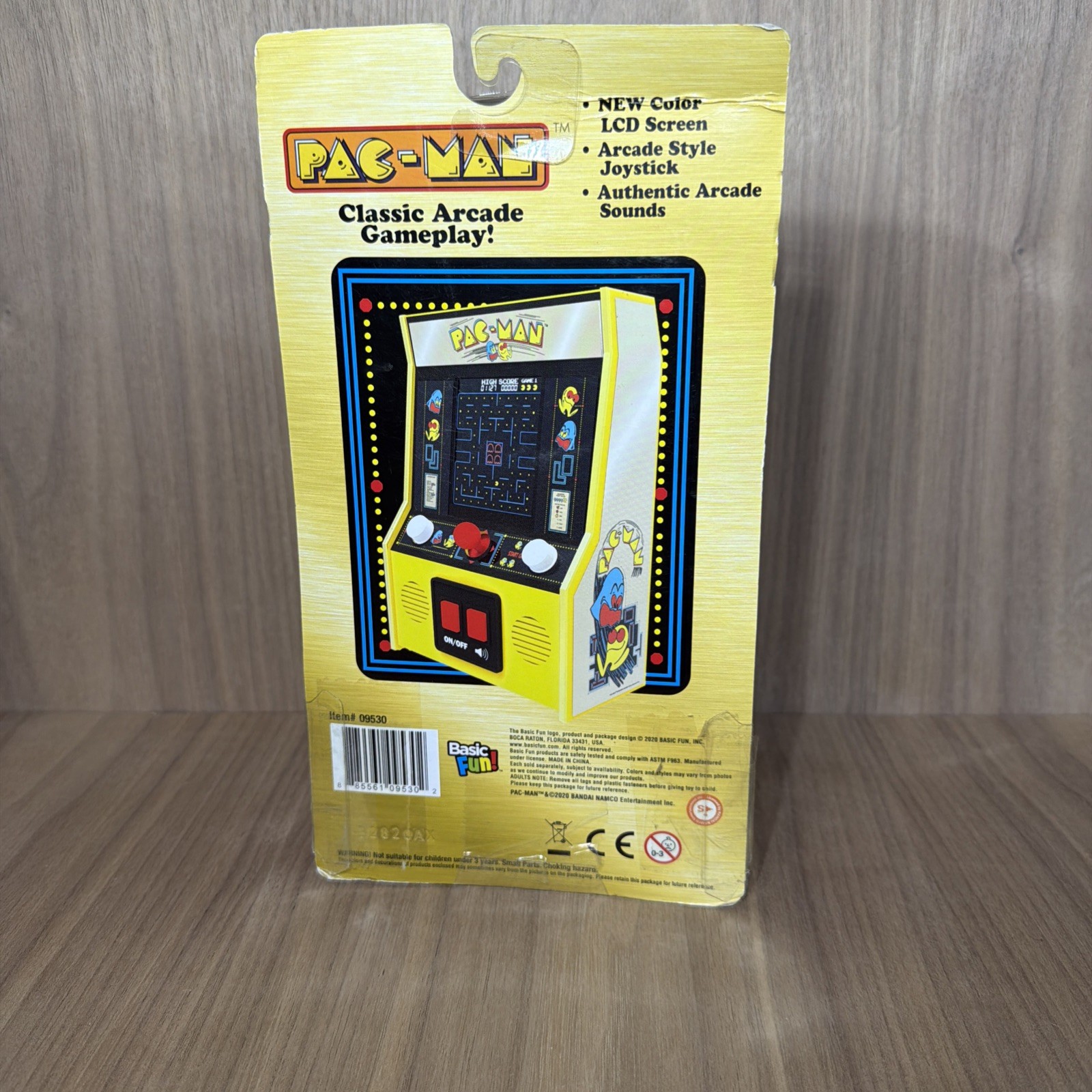 Pac-Man Classic Arcade Handheld 40th Anniversary Basic Fun! – New