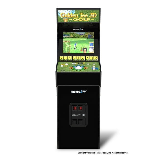 Arcade1UP – Golden Tee 3D 35th Anniversary Deluxe Home Video Game Arcade Machine