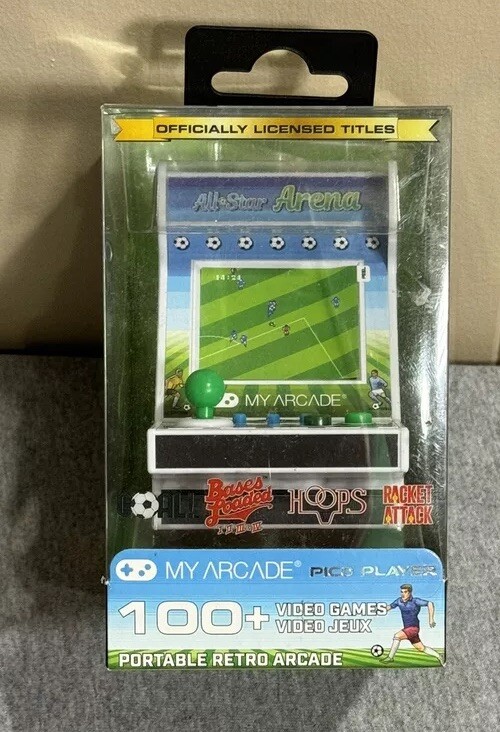 Jaleco MY ARCADE All Star Arena PICO Player 2″ Fully Playable 100+ Games NIB