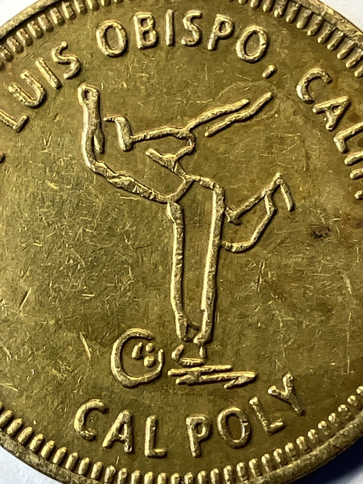 RARE CAL POLY ARCADE TOKEN STUDENT UNION SAN LUIS OBISPO CALIFORNIA Bowling #ua1