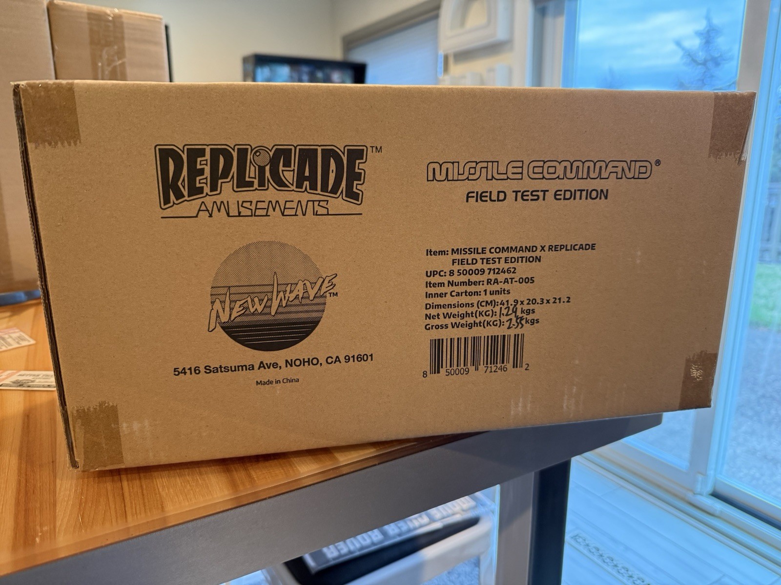 New Wave Toys Replicade Missile Command Field Test Edition Arcade 1/6 Scale