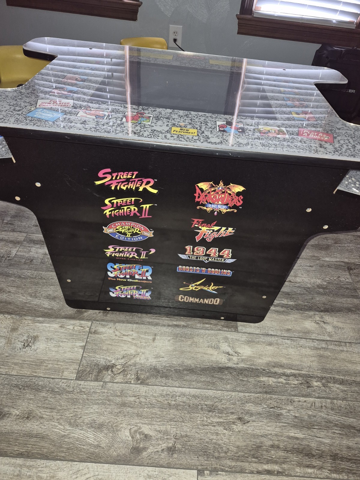 Street Fighter Arcade 1up Head To Head Cocktail Table Video Game Cabinet