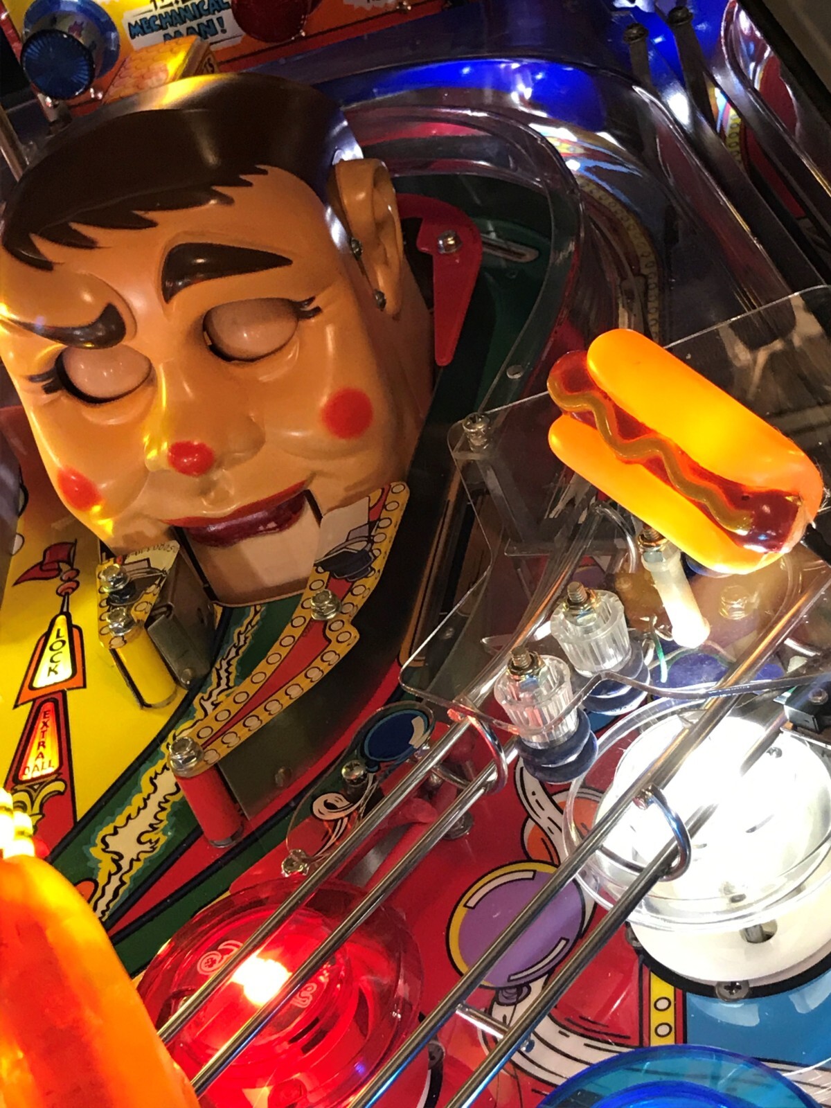 Fun House FH Pinball Machine SMALL HOTDOG LED mod