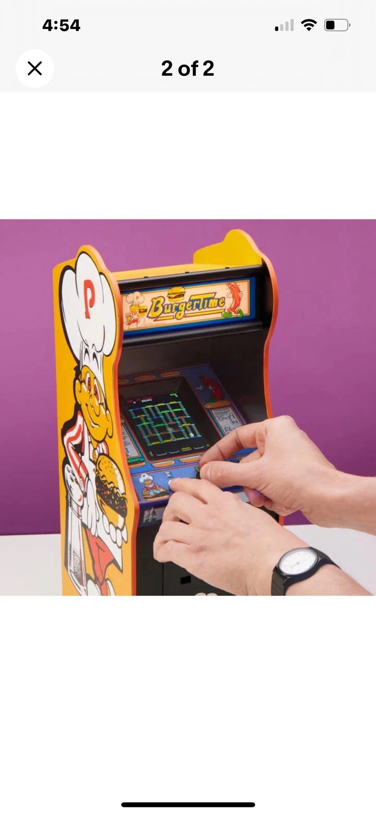 NEW Burger Time Quarter Size Arcade Cabinet 1/4 Scale Data East Official