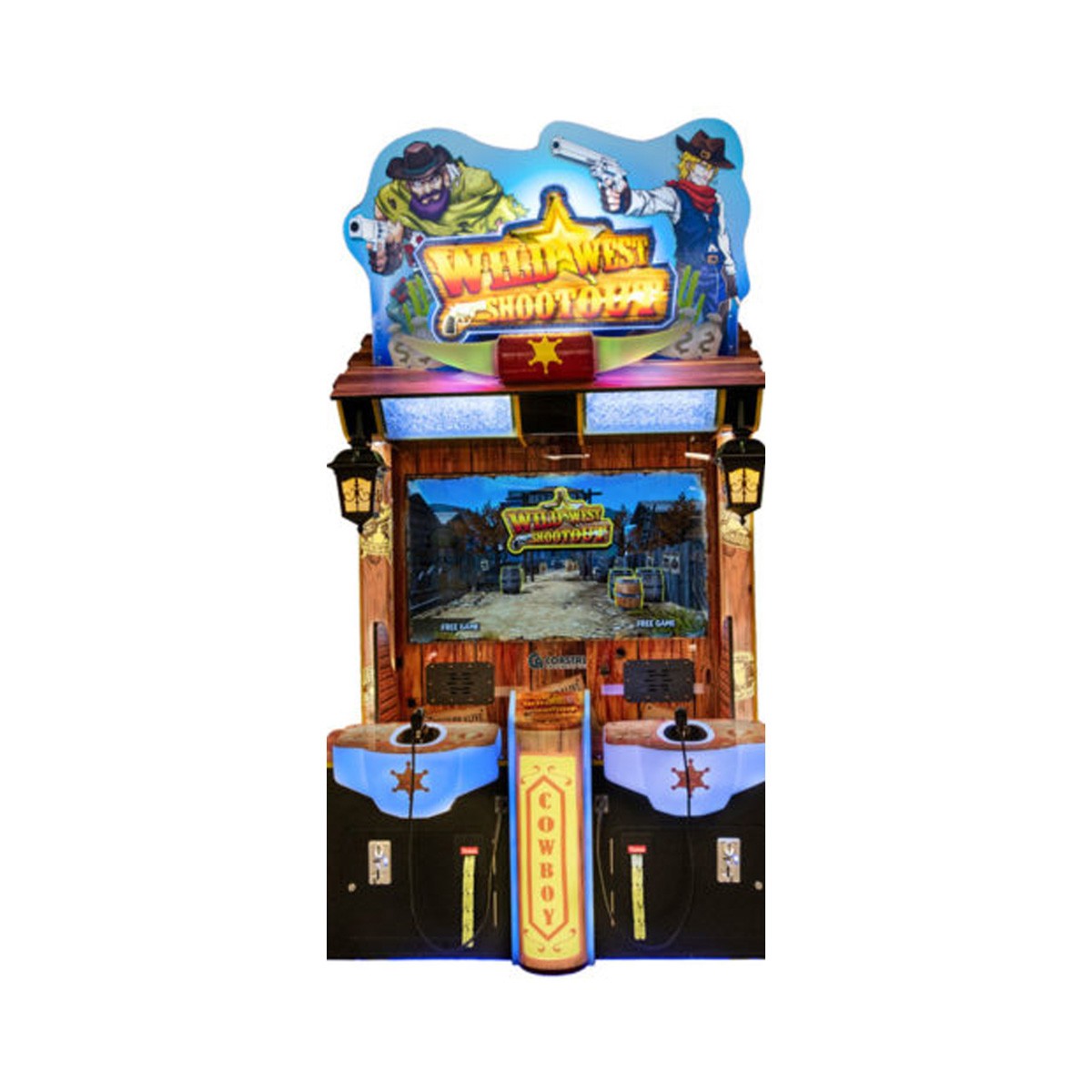 Coastal Amusements Wild West Shootout Redemption Arcade Game