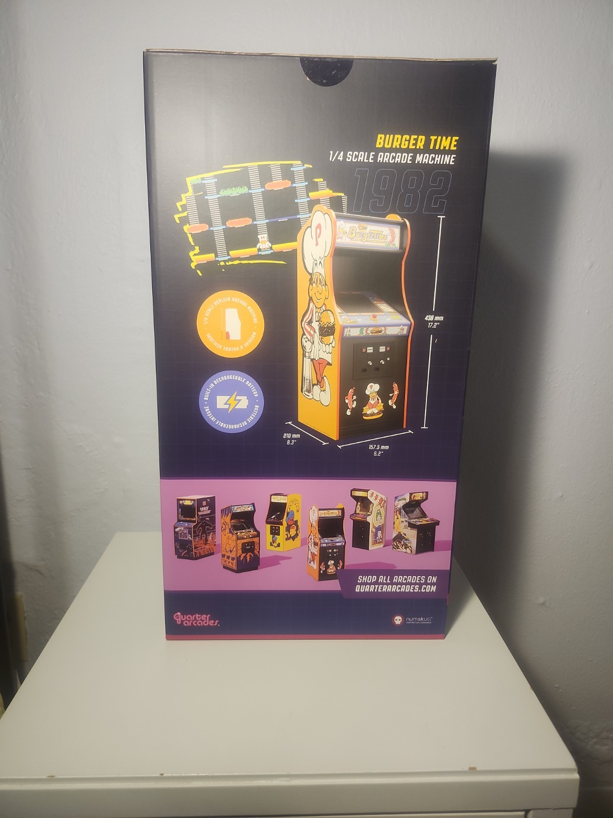 QUARTER ARCADES BURGER TIME COLLECTOR’S EDITION MINI ARCADE BY NUMSKULL -BURGER