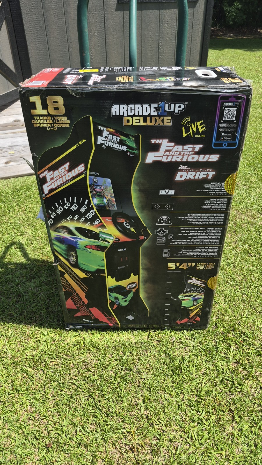 Arcade1up The Fast & The Furious Deluxe MoARCADE GAME Drift Home Arcade Cabinet