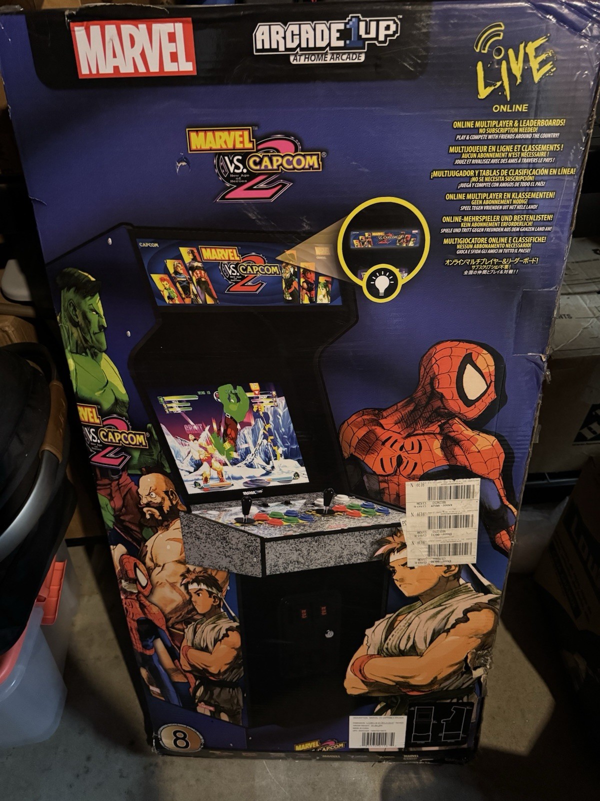 Arcade 1UP Marvel Vs Capcom 2 New In Box Sealed Arcade Machine