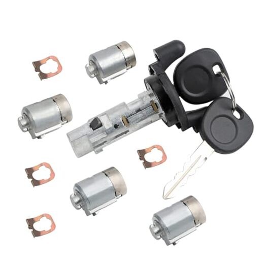Ignition Switch Lock Cylinder With 4 Door Lock Cylinder Compatible With Chevy