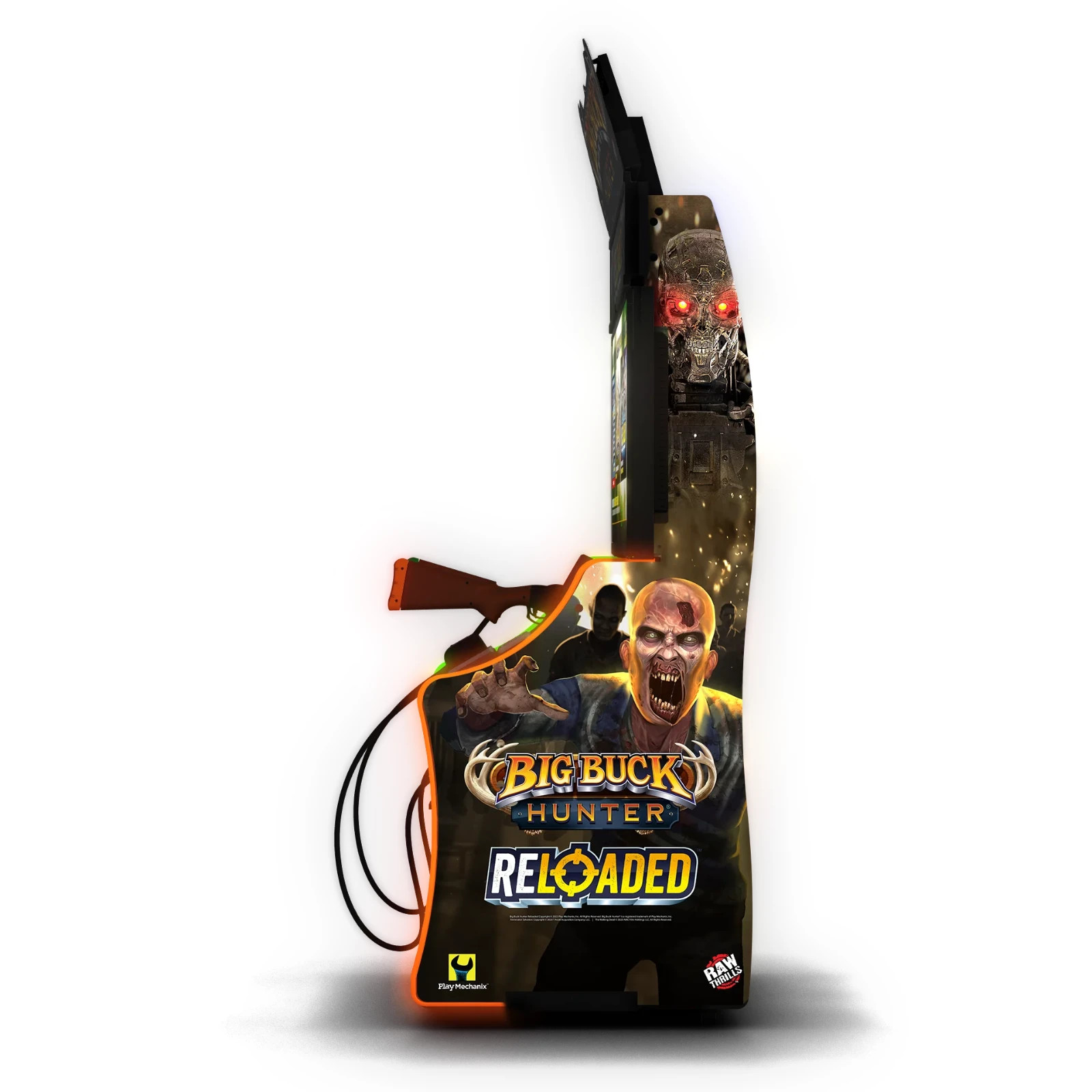 Big Buck Hunter Reloaded Mini Arcade Machine – 2-4 Players| 43″ HD | Raw Thrills