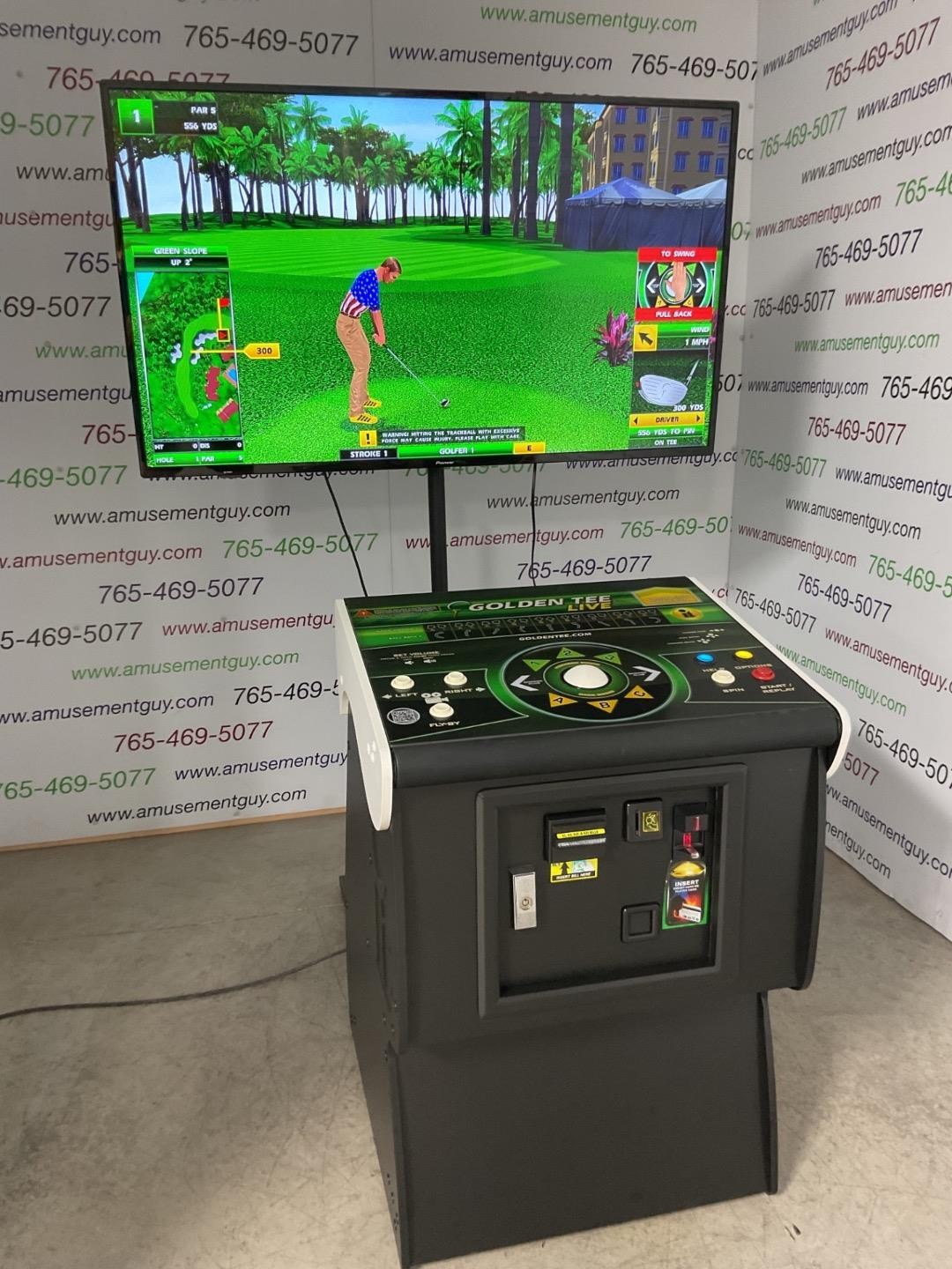 2022 Golden Tee Pedestal by Incredible Technologies COIN-OP Arcade Video Game