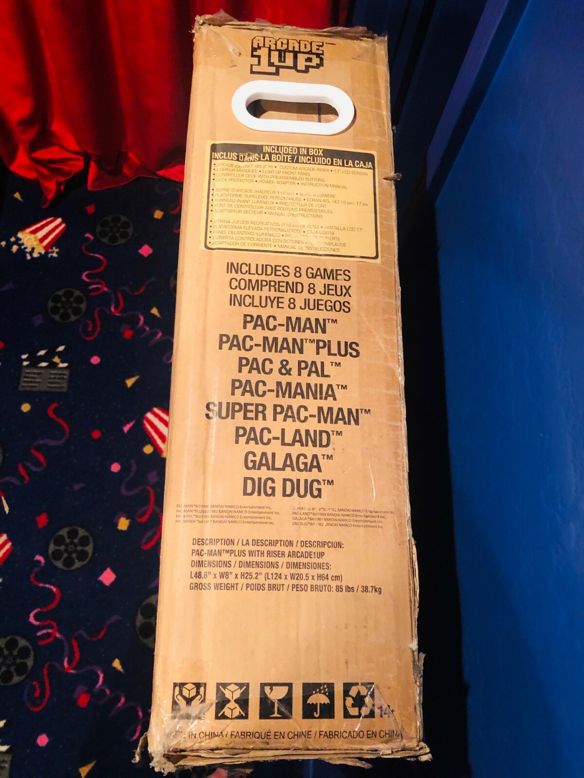 NEW Arcade1Up 8 in 1 Pac-Man Plus Arcade Machine + Riser, Galaga Dig Dug & More