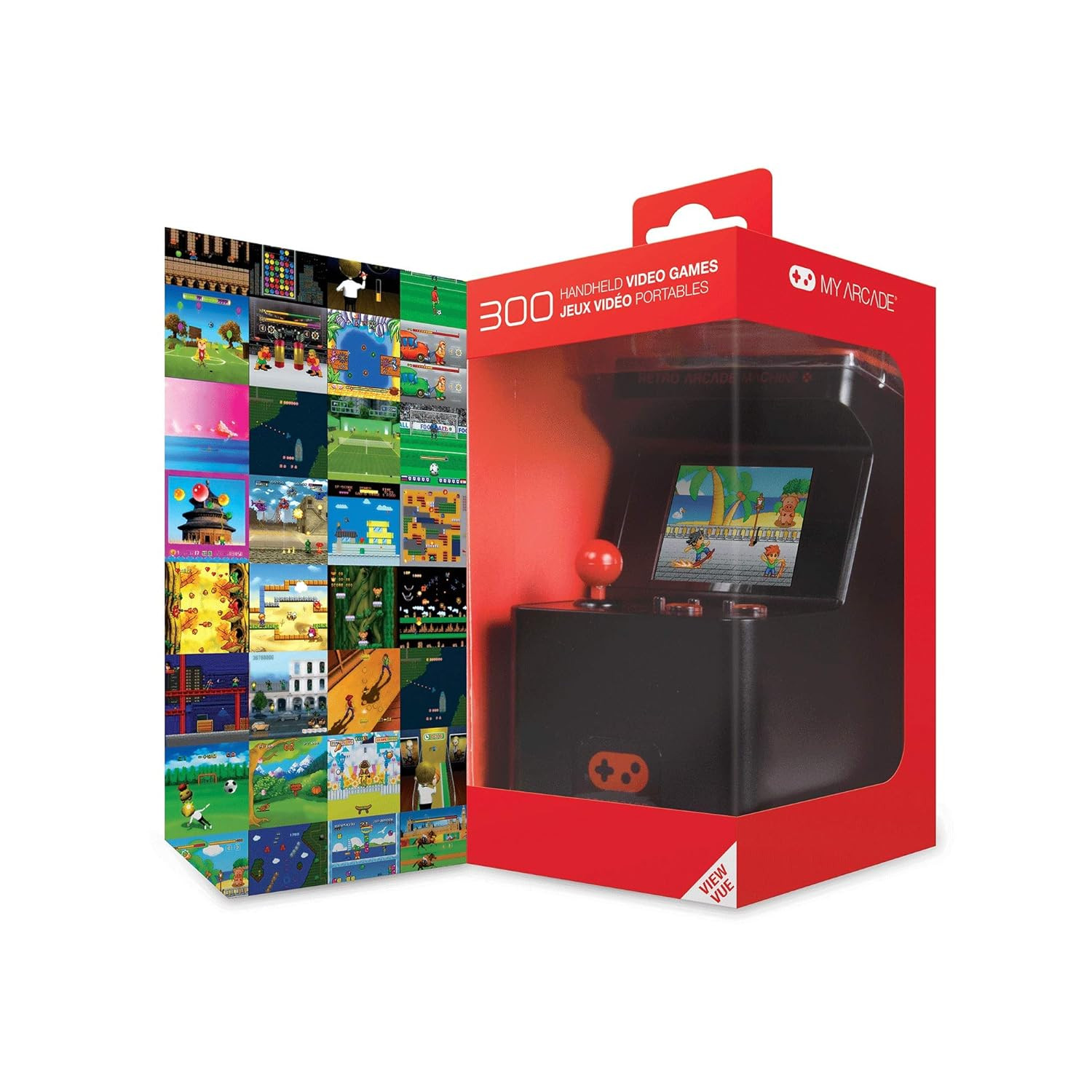 Retro Arcade Machine X Playable Mini Arcade: 300 Retro Style Games Built In, 5.7