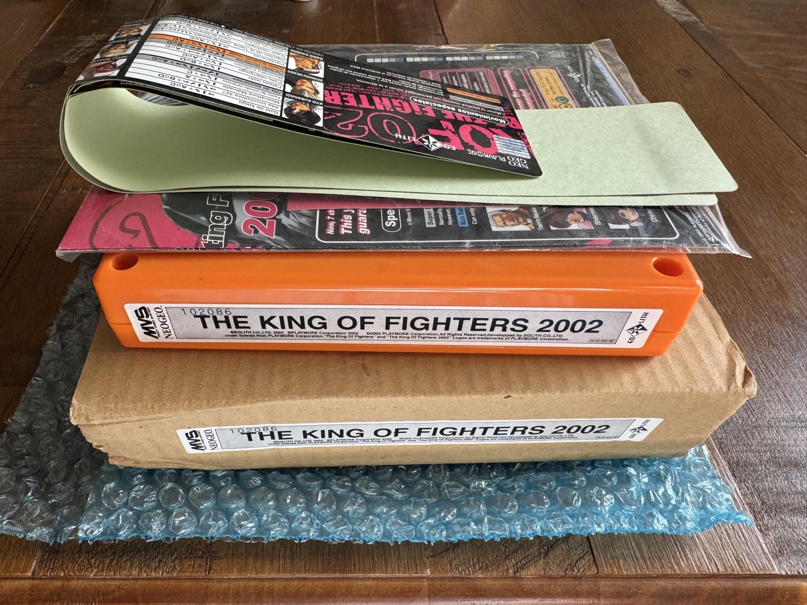SNK Neo Geo MVS Kit King of Fighters 2002 Matching Serials English Authentic